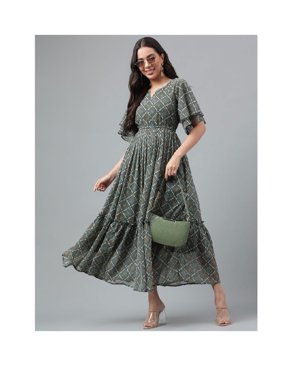 Fd 1024 Georgette Floral Maxi Printed Party Wear Kurtis Catalog

